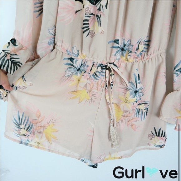 Hint of Blush | Across the Shoulder Romper - Picture 12 of 15